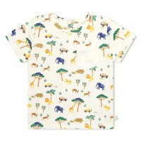 бебешка,тениска,детски,облекла,carrement,beau,all,over,print,short,sleeved,t,shirt,babies,yellow,519