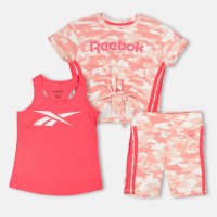 комплект,разпродажба,reebok,детски,облекла,reebok,camo,3pc,set,in99,neon,sunset