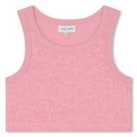 детска,къса,блуза,детски,облекла,marc,jacobs,marc,jacobs,logo,jacquard,crop,top,girls,pink,45t