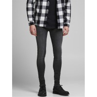 дънки,мъжки,дънки,jack,and,jones,spray,on,super,skinny,jeans,black,denim