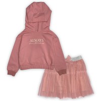 пола,бебешки,облекла,miso,kids',hood,and,tutu,top,and,skirt,set,pink