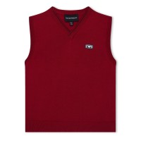 детски,плетен,елек,детски,облекла,emporio,armani,sleeveless,jumper,infants,ruby,red