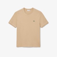 тениска,мъжки,тениски,lacoste,slim,fit,cotton,interlock,t,shirt,beige