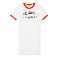 тениска,off,white,kids,ringer,contrast,trim,t,shirt,dress,wht,blk,0110
