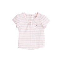 тениска,детски,облекла,tommy,hilfiger,striped,rib,tee,ss,pink,stripe,0d1