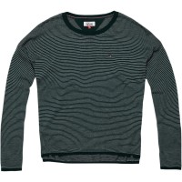 блуза,дамски,плетени,дрехи,tommy,jeans,basic,stripe,sweater,green