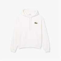 суичър,облекла,на,разпродажба,мъжки,ежедневни,облекла,мъжки,горнища,с,качулка,lacoste,loose,fit,badge,accent,hoodie,cream