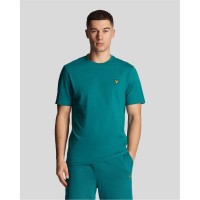 тениска,lyle,and,scott,plain,cotton,crew,neck,t,shirt,green