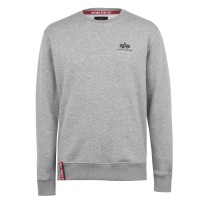 блуза,мъжки,ежедневни,облекла,мъжки,горнища,с,качулка,alpha,industries,basic,small,logo,sweatshirt,grey