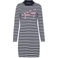 рокля,дамски,поли,и,рокли,tommy,hilfiger,tommy,jeans,stripe,dress,navy
