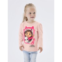 фланелка,с,дълъг,ръкав,детски,тениски,name,it,gabby's,dollhouse,long,sleeve,top,sepia,rose