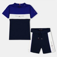 детски,3/4,панталони,tommy,hilfiger,kids',essential,clothing,set,wedge,blue,d03