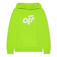 детски,суичър,детски,облекла,off,white,rounded,logo,hoodie,infants,l,green,white