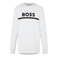 тениска,детски,тениски,boss,kids,long,sleeve,t,shirt,large,logo,design,white,10p
