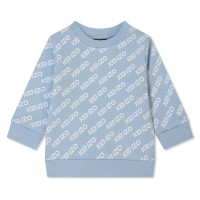 блуза,детски,3/4,панталони,kenzo,all,over,logo,sweatshirt,pale,blu,794
