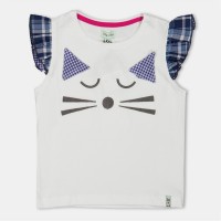 детски,тениски,детски,облекла,lilly,and,sid,cat,face,top,in99,white