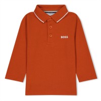 детски,облекла,boss,long,sleeve,polo,infants,orange,388