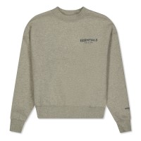 детски,пуловер,детски,3/4,панталони,fear,of,god,essentials,unisex,kids',pullover,crew,neck,jumper,dark,hthr,oat