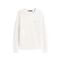 пуловер,мъжки,пуловери,tommy,hilfiger,men's,crew,neck,jumper,ivory,petal,z00