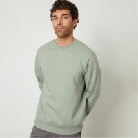 блуза,мъжки,блузи,threadbare,cotton,blend,satsuma,crew,neck,sweatshirt,pale,green