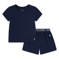 пижама,детски,3/4,панталони,polo,ralph,lauren,kids',short,sleeve,pyjama,set,navy,bk9