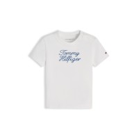 детска,тениска,детски,3/4,панталони,детски,облекла,tommy,hilfiger,unisex,kids',t,shirt,white,ybr