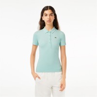 блуза,с,яка,дамски,топове,lacoste,slim,fit,l.12.d,ribbed,polo,shirt,mint