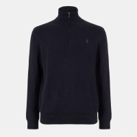 пуловер,мъжки,пуловери,polo,ralph,lauren,polo,ralph,lauren,quarter,zip,jumper,navy,hthr