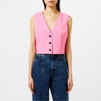 елек,дамски,топове,hugo,women's,auris,waistcoat,open,pink