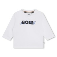 детска,тениска,детски,облекла,boss,shadow,logo,t,shirt,infants,white,10p
