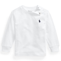 бебешка,тениска,детски,облекла,polo,ralph,lauren,baby,boys,long,sleeve,t,shirt,white