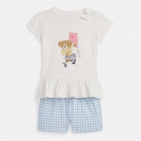 тениска,детски,3/4,панталони,polo,ralph,lauren,bear,cotton,tee,&amp;,bloomer,set,nevis,blue