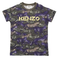 тениска,детски,3/4,панталони,kenzo,kids',logo,regular,fit,t,shirt,khaki