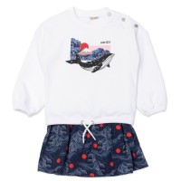 юношеска,рокля,детски,облекла,kenzo,jumper,dress,juniors,white