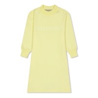 детска,тениска,fear,of,god,essentials,unisex,kids,long,sleeve,t,shirt,dress,canary