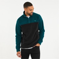 поларена,блуза,мъжки,туристически,полари,threadbare,two,tone,quarter,zip,fleece,jumper,teal