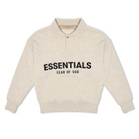 детска,блуза,с,яка,детски,3/4,панталони,fear,of,god,essentials,unisex,kids',long,sleeve,polo,shirt,light,oatmeal