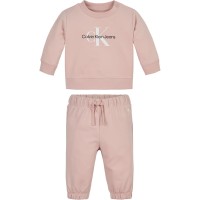 детски,анцуг,детски,облекла,calvin,klein,jeans,logo,tracksuit,infants,rose,tf6