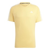 тениска,облекла,на,разпродажба,мъжко,фитнес,облекло,adidas,own,the,run,3,stripes,t,shirt,yellow