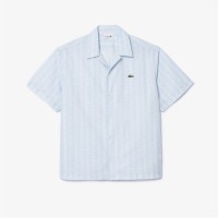 риза,с,къс,ръкав,облекла,на,разпродажба,мъжки,ризи,lacoste,relaxed,fit,short,sleeve,shirt,light,blue