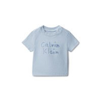 детска,тениска,calvin,klein,jeans,unisex,kids,t,shirt,breezy,blue,c1o