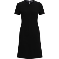 рокля,дамски,поли,и,рокли,boss,slim,fit,crew,neck,dress,black