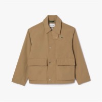 яке,мъжки,якета,lacoste,short,lightweight,water,repellent,parka,jacket,beige