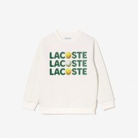 поларена,блуза,lacoste,fleece,crewneck,print,sweatshirt,cream