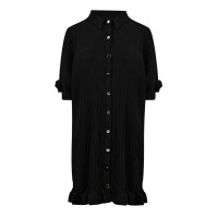 рокля,дамски,поли,и,рокли,дамски,облекла,размер,be,you,pleated,frill,dress,black