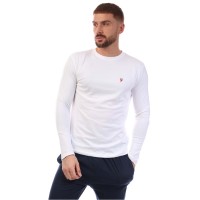 тениска,мъжки,пижами,farah,gruffyd,t,shirt,&amp;,pant,set,white,navy