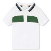 детска,блуза,с,яка,детски,облекла,boss,short,sleeve,polo,shirt,infants,white,10p