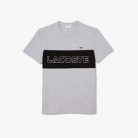 тениска,мъжки,тениски,lacoste,regular,fit,colour,block,print,t,shirt,multi,colour