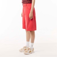 къси,панталони,дамски,къси,панталони,lacoste,long,natural,dye,bermuda,shorts,red