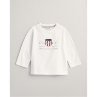 детска,тениска,детски,облекла,gant,big,logo,t,shirt,infants,white,110